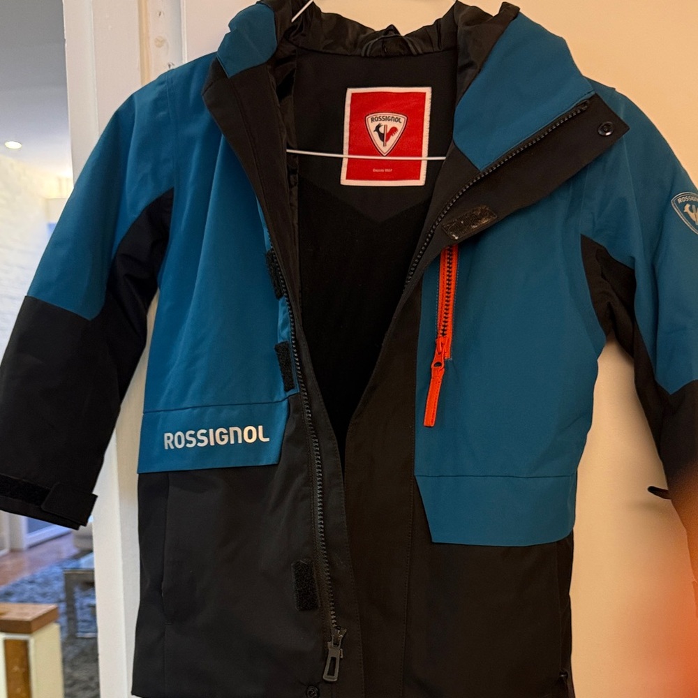 Rossignol Kids' Blue and Black Puffer Jacket